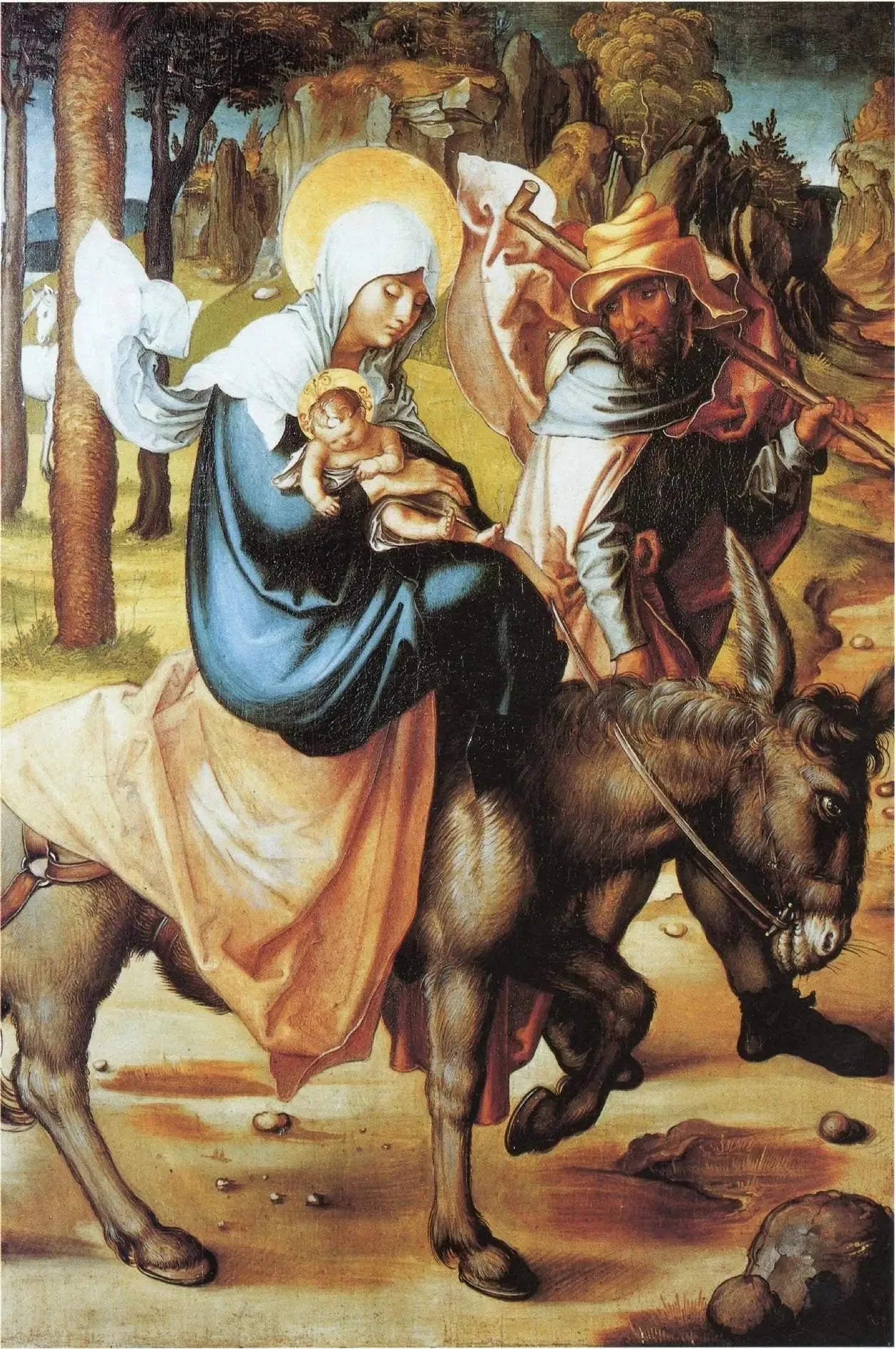 La fuite en Egypte - Albrecht Dürer image 1 reproduction de peinture à l’huile