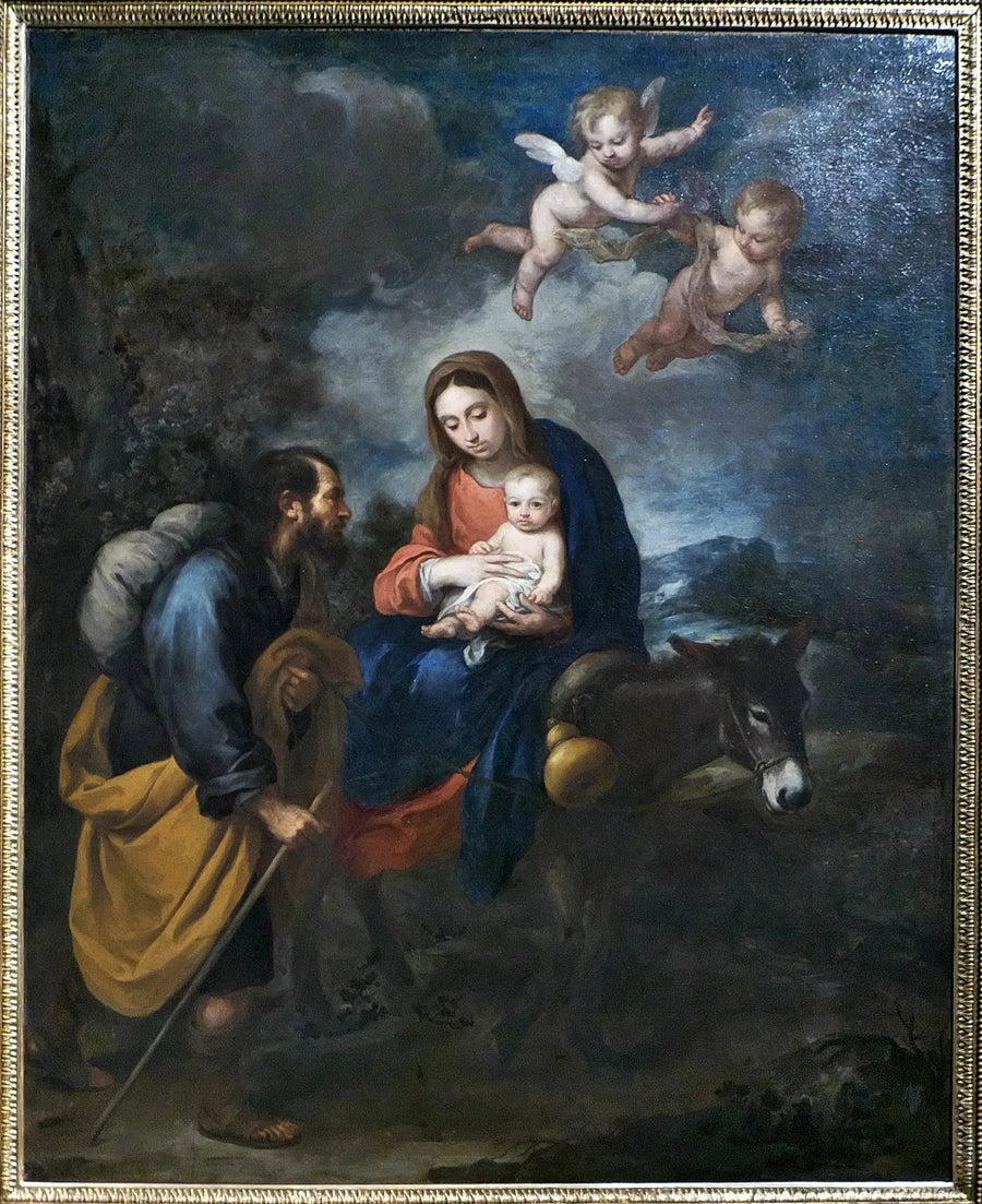 La fuite en Égypte - Bartolomé Esteban Murillo