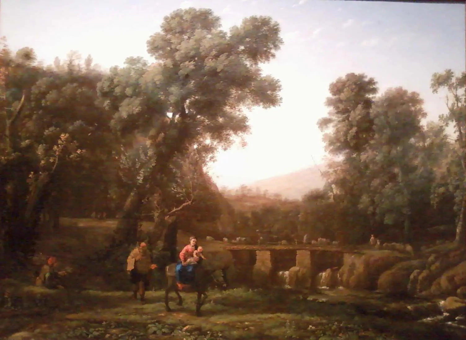 La Fuite en Égypte - Claude Lorrain image 1 copie peinte à la main à l’huile
