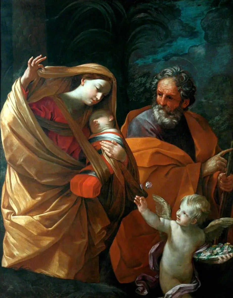 La fuite en Égypte - Guido Reni image 1 reproduction de peinture à l’huile