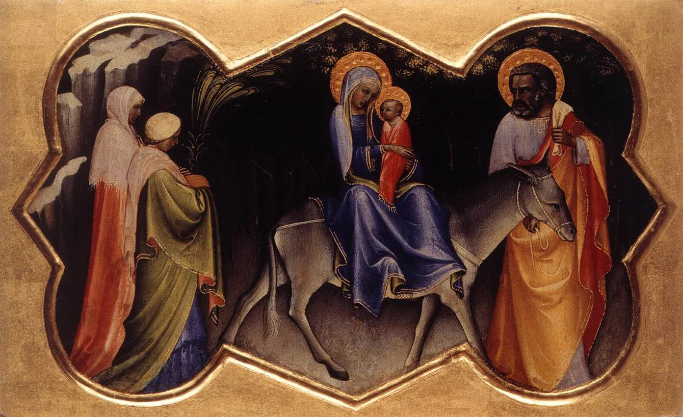 La fuite en Égypte - Lorenzo Monaco image 1 tableau peint à l’huile sur toile