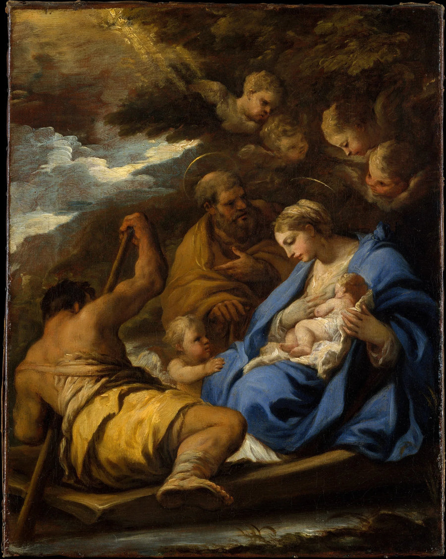 La fuite en Égypte - Luca Giordano