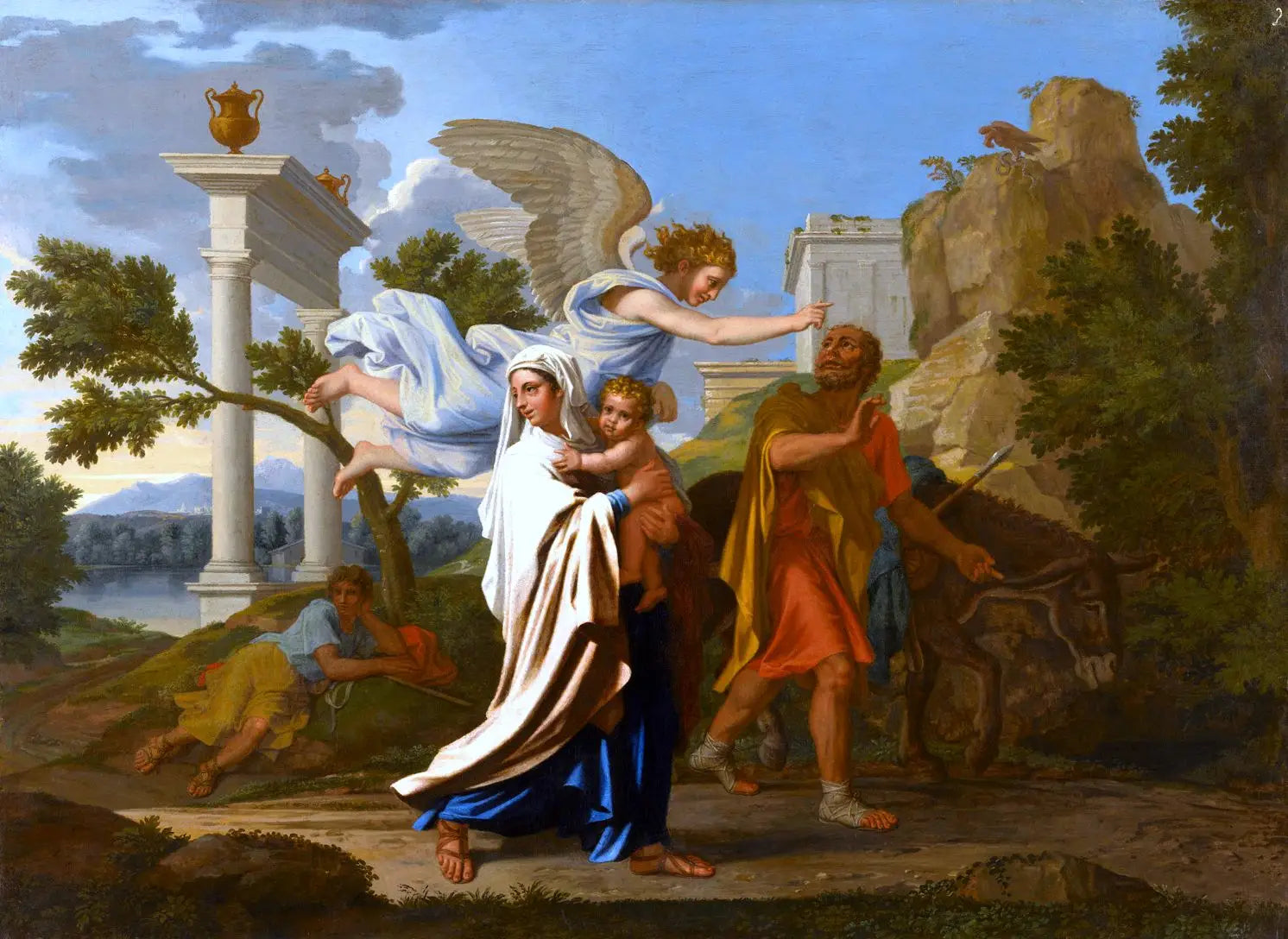 La Fuite en Égypte - Nicolas Poussin image 1 reproduction réalisée par Alpha Reproduction
