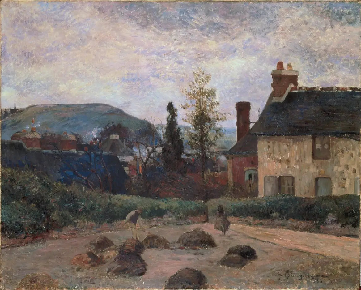 La fumée des terres - Paul Gauguin image 1 reproduction artisanale de tableau