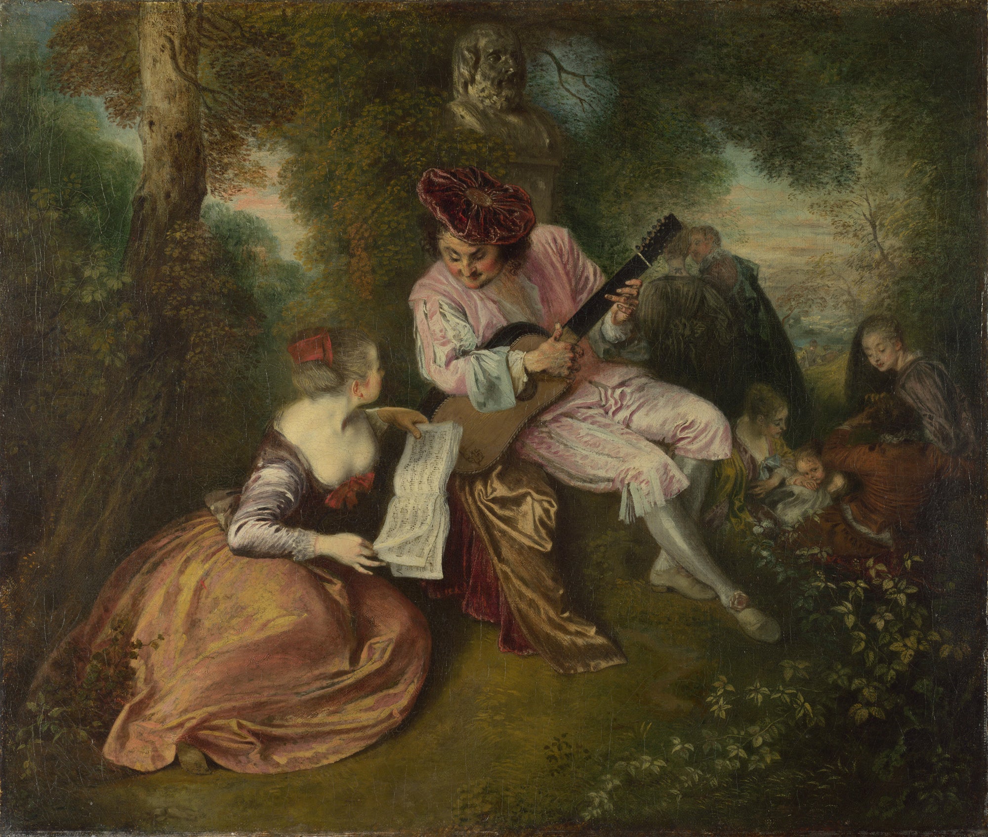 La Gamme d'Amour - Antoine Watteau image 1 reproduction d’œuvre d’art à l’huile