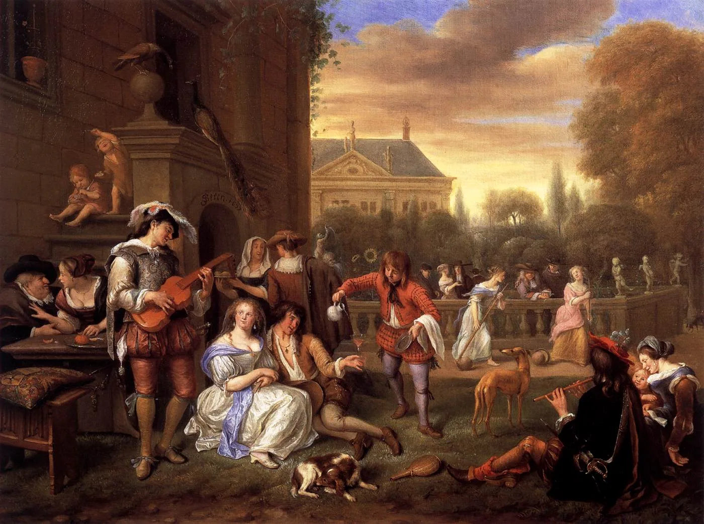 La Garden Party - Jan Steen image 1 tableau peint à l’huile sur toile