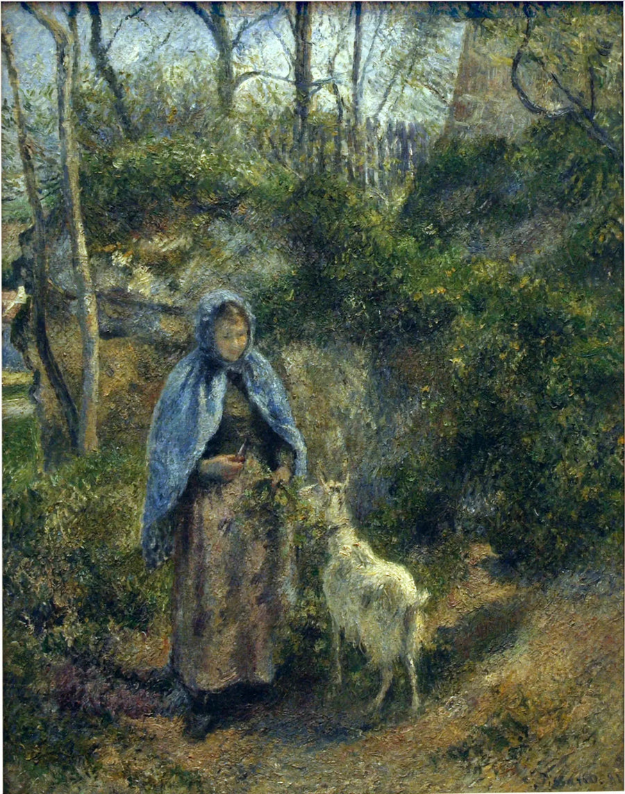 La Gardeuse de chèvre - Camille Pissarro