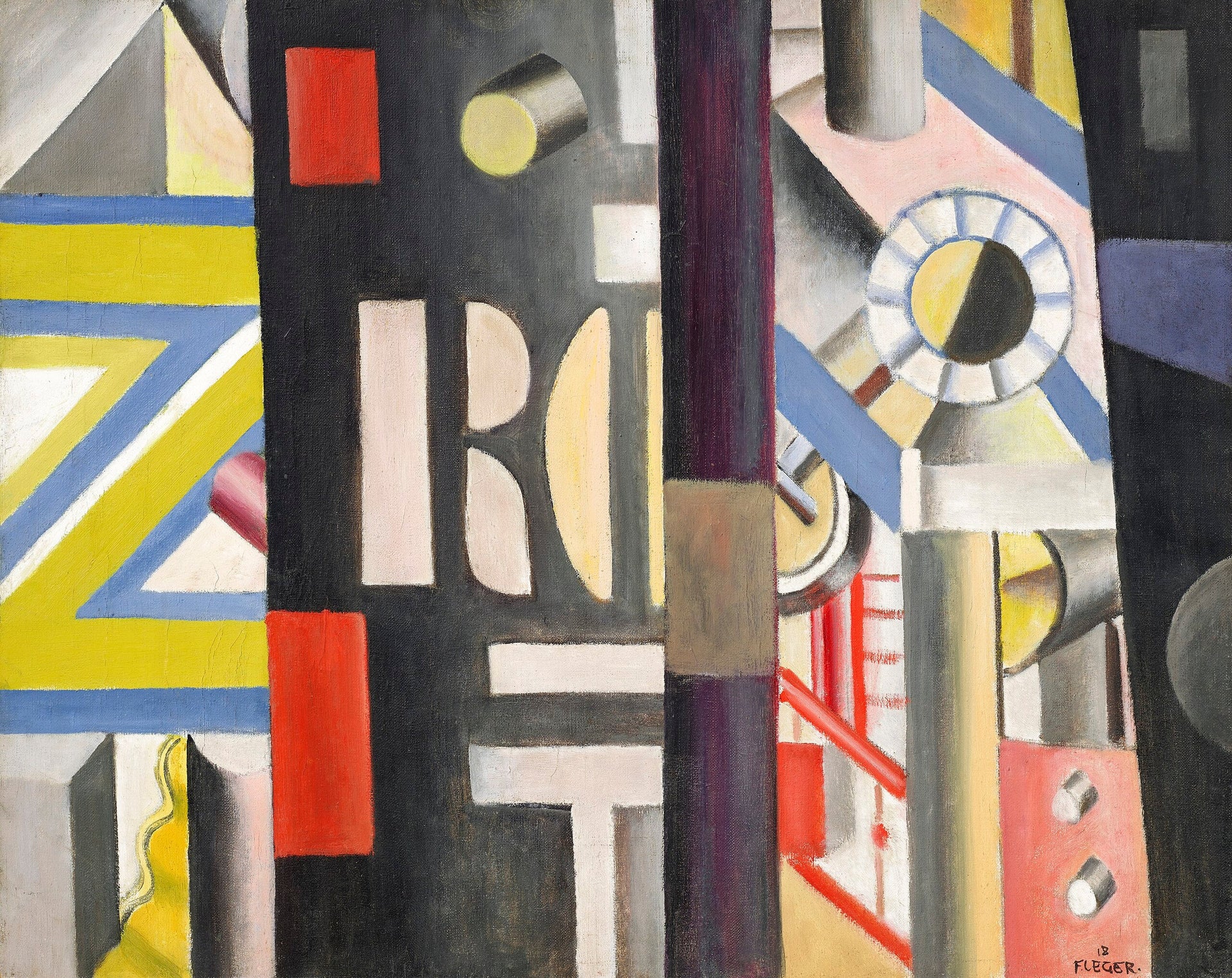 La Gare - Fernand Léger image 1 copie de tableau peinte à la main