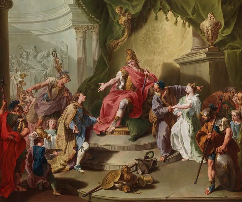 La générosité de Scipion - Giovanni Battista Pittoni image 1 copie de tableau peinte à la main