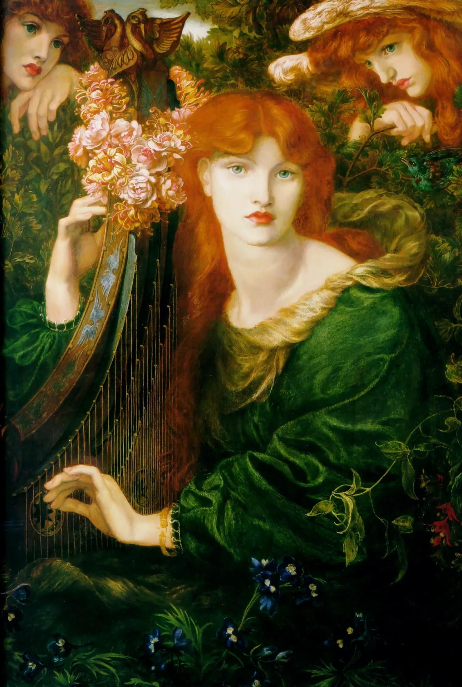 La Ghirlandata - Dante Gabriel Rossetti image 1 reproduction artisanale de tableau