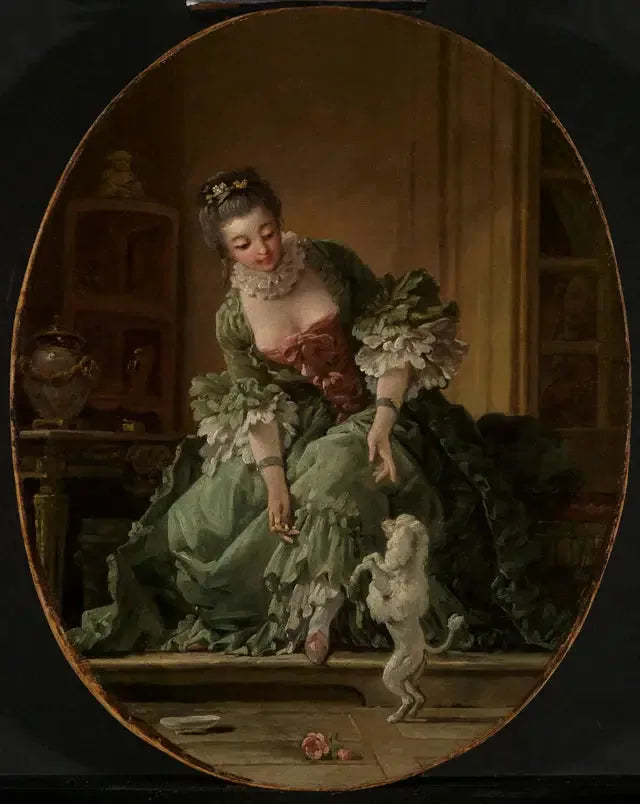 La gimblette - François Boucher image 1 reproduction de peinture à l’huile