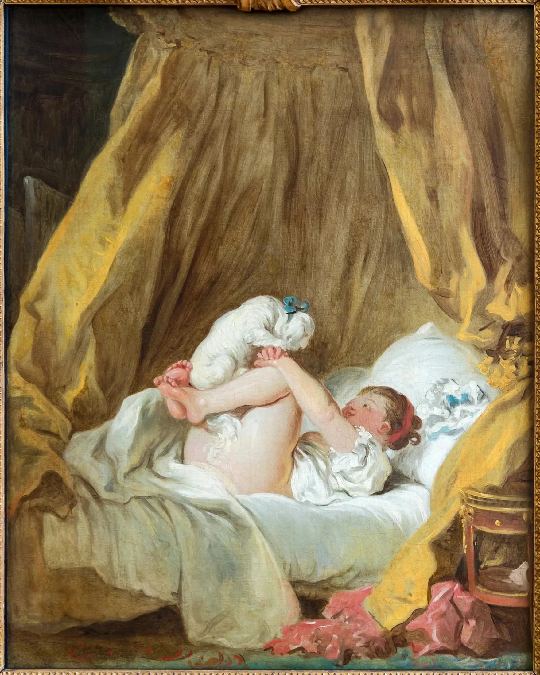 La Gimblette - Jean-Honoré Fragonard image 1 copie peinte à la main à l’huile