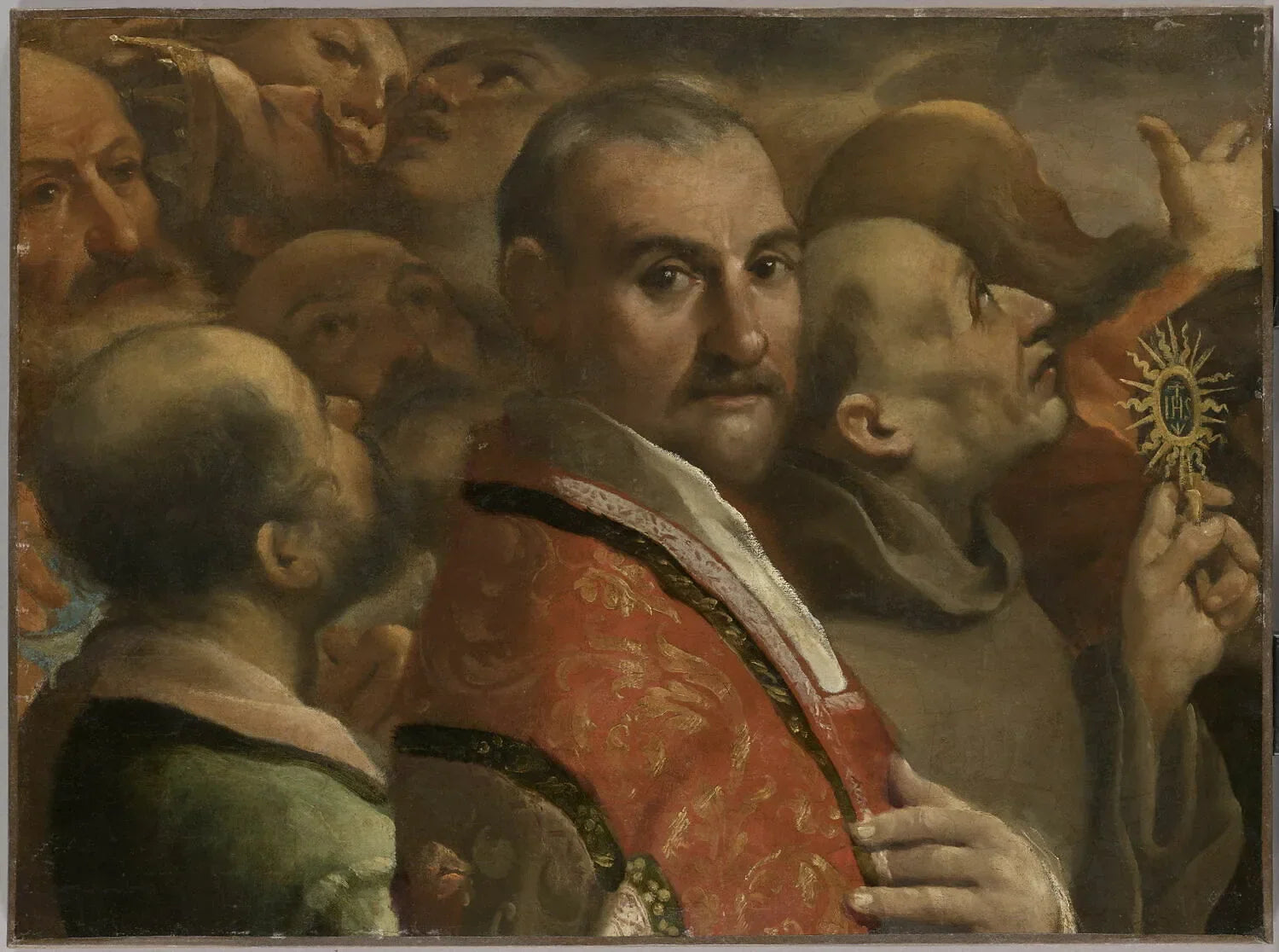 La Gloire de tous les saints. Fragment - Guercino image 1 tableau peint à l’huile sur toile