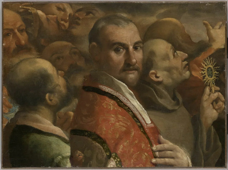 La Gloire de tous les saints. Fragment - Guercino