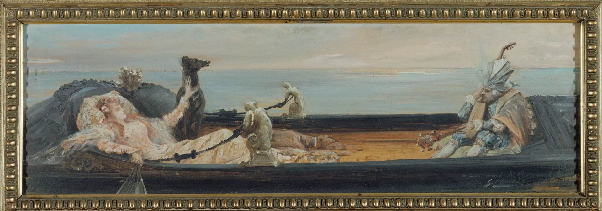La gondole - Georges Clairin image 1 copie de tableau peinte à la main