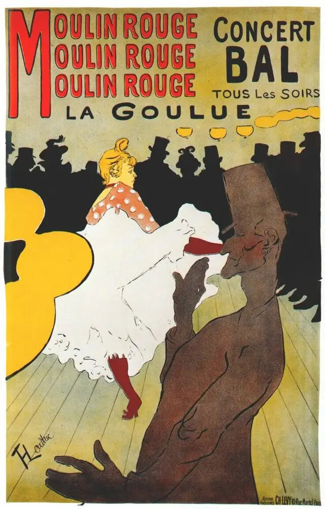 La Goulue en Almée - Henri de Toulouse-Lautrec image 1 copie de tableau peinte à la main