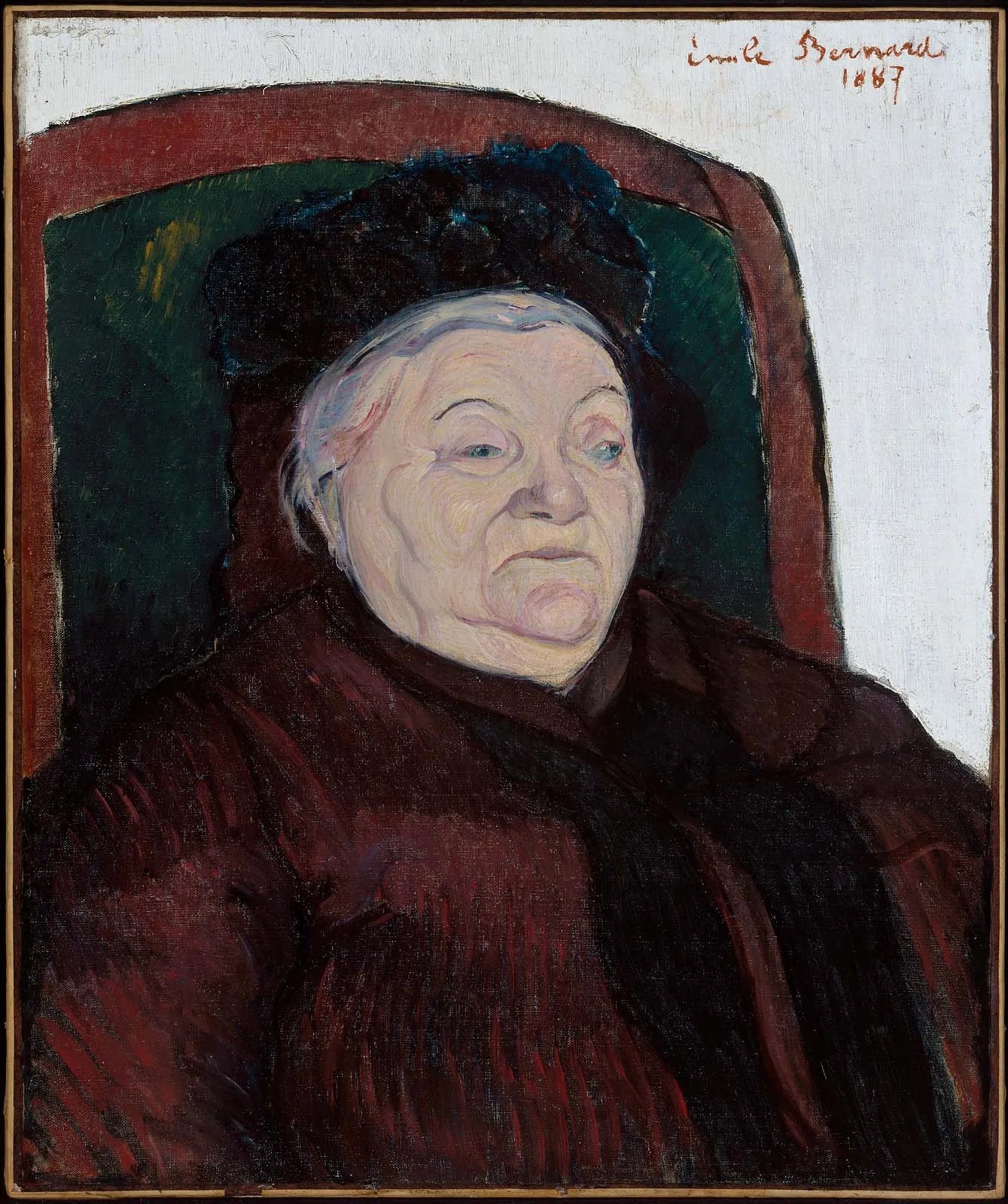 La grand-mère de l'artiste - Émile Bernard image 1 reproduction d’œuvre d’art à l’huile