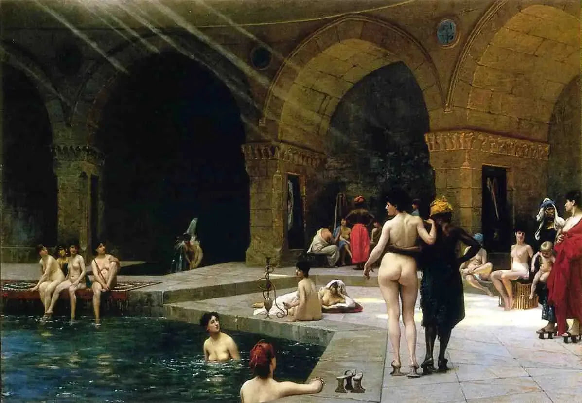 La Grande Piscine de Brousse - Jean-Léon Gérôme image 1 copie peinte à la main à l’huile