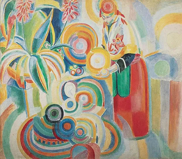 La Grande Portugaise - Robert Delaunay image 1 reproduction d’œuvre d’art à l’huile