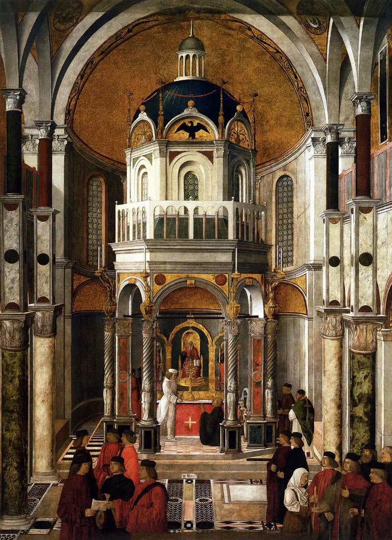 La guérison de Pietro dei Ludovici - Gentile Bellini image 1 tableau peint à l’huile sur toile