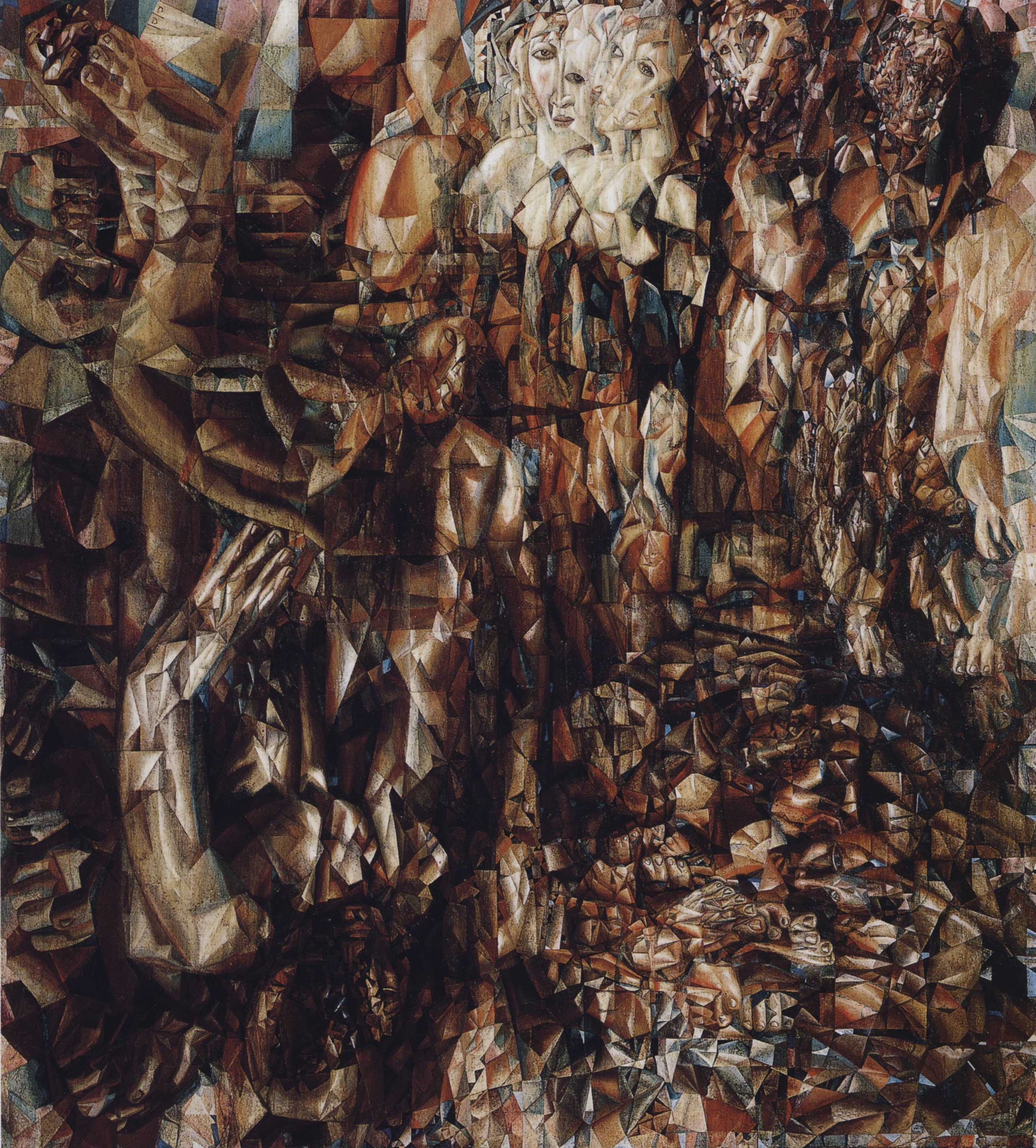 La guerre allemande - Pavel Filonov image 1 copie de tableau peinte à la main