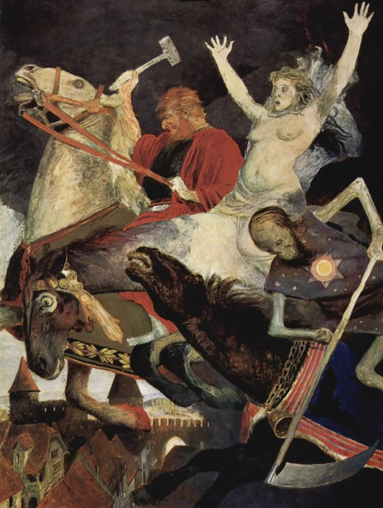 La Guerre - Arnold Böcklin image 1 reproduction réalisée par Alpha Reproduction