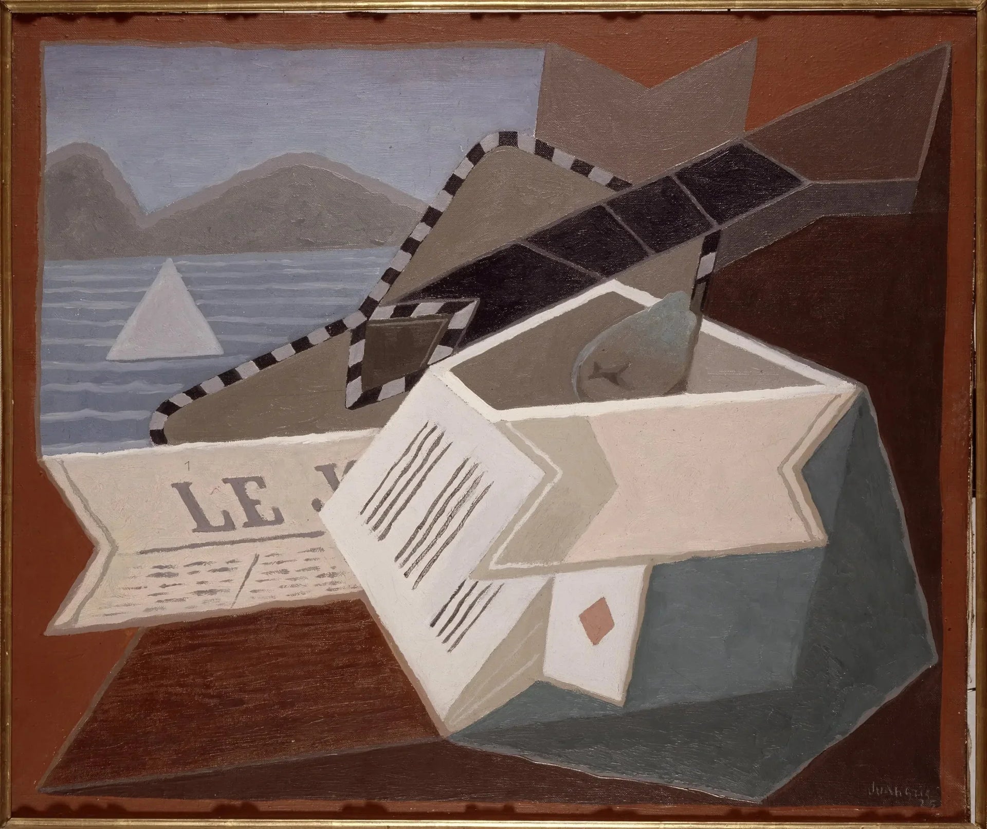 La guitare devant la mer - Juan Gris image 1 tableau peint à l’huile sur toile