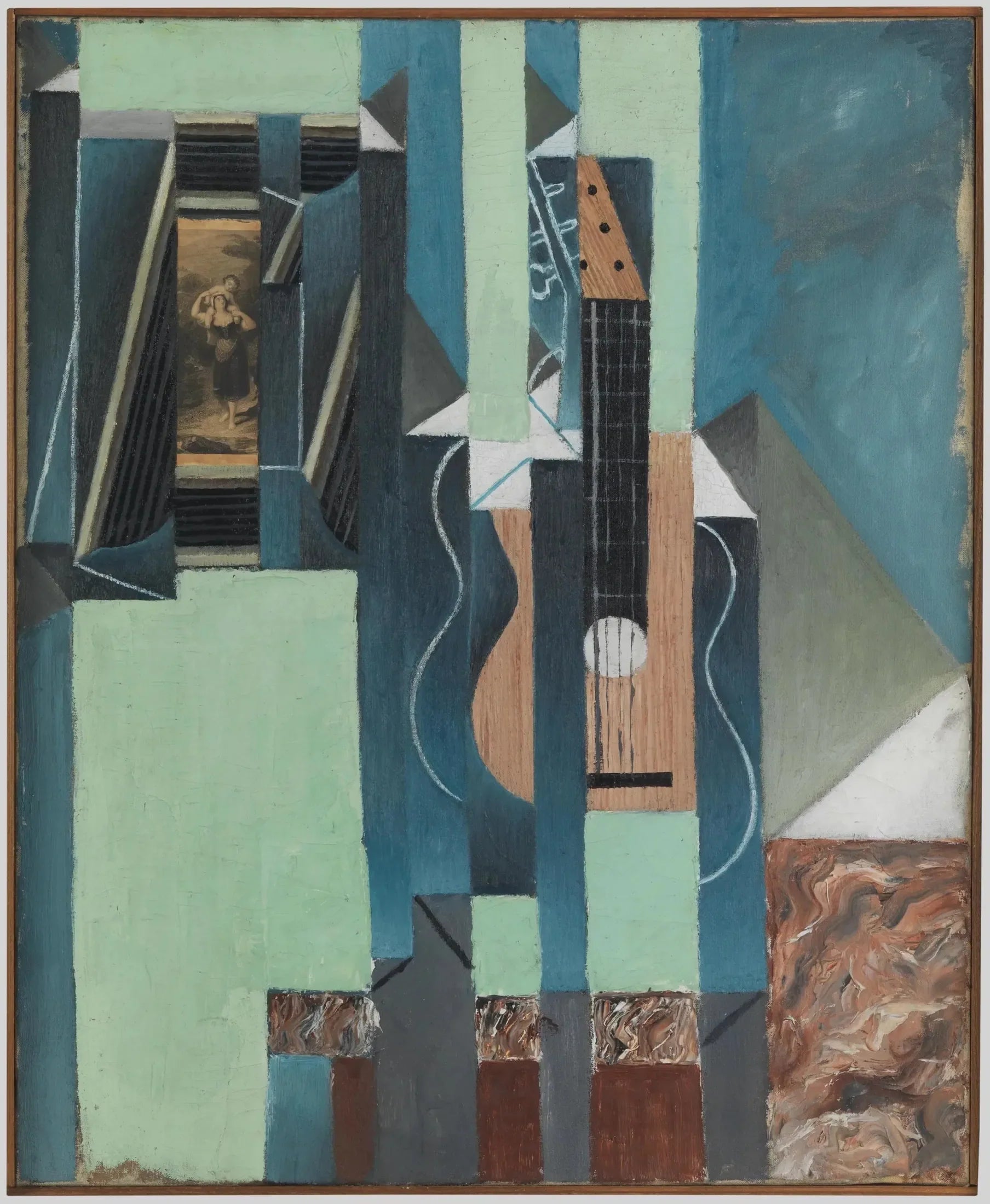 La Guitare - Juan Gris image 1 copie de tableau peinte à la main