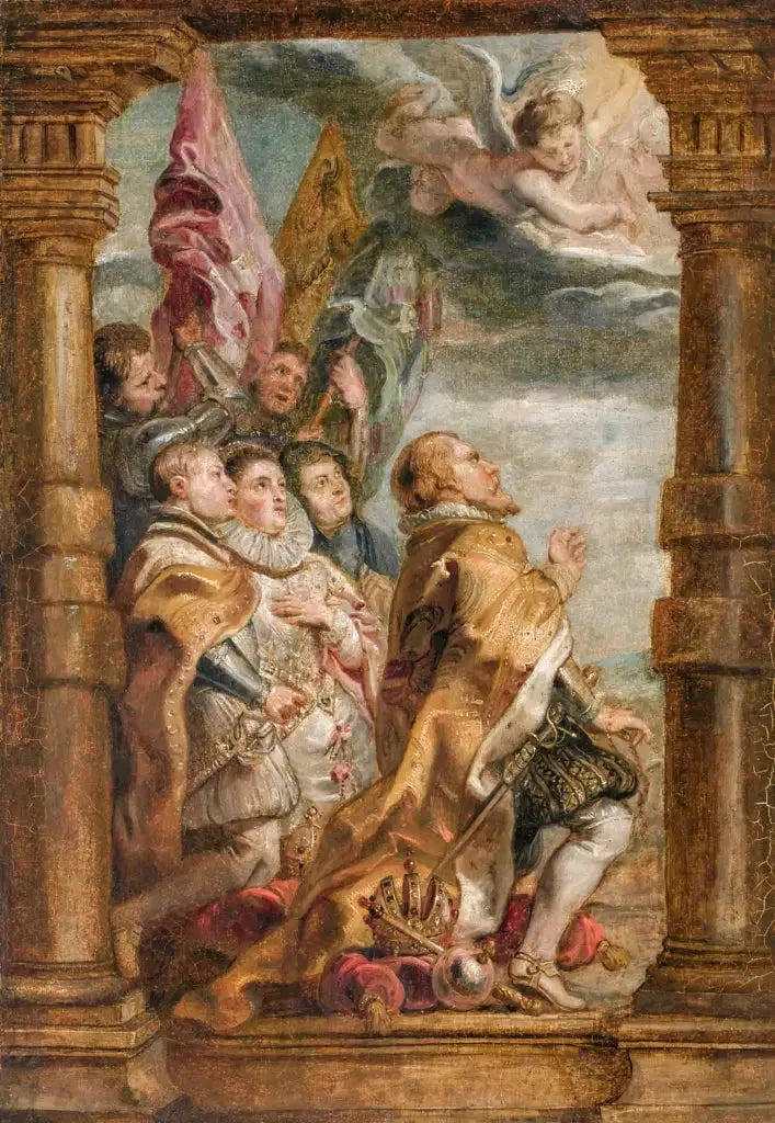 La hiérarchie séculière dans l'adoration - Peter Paul Rubens