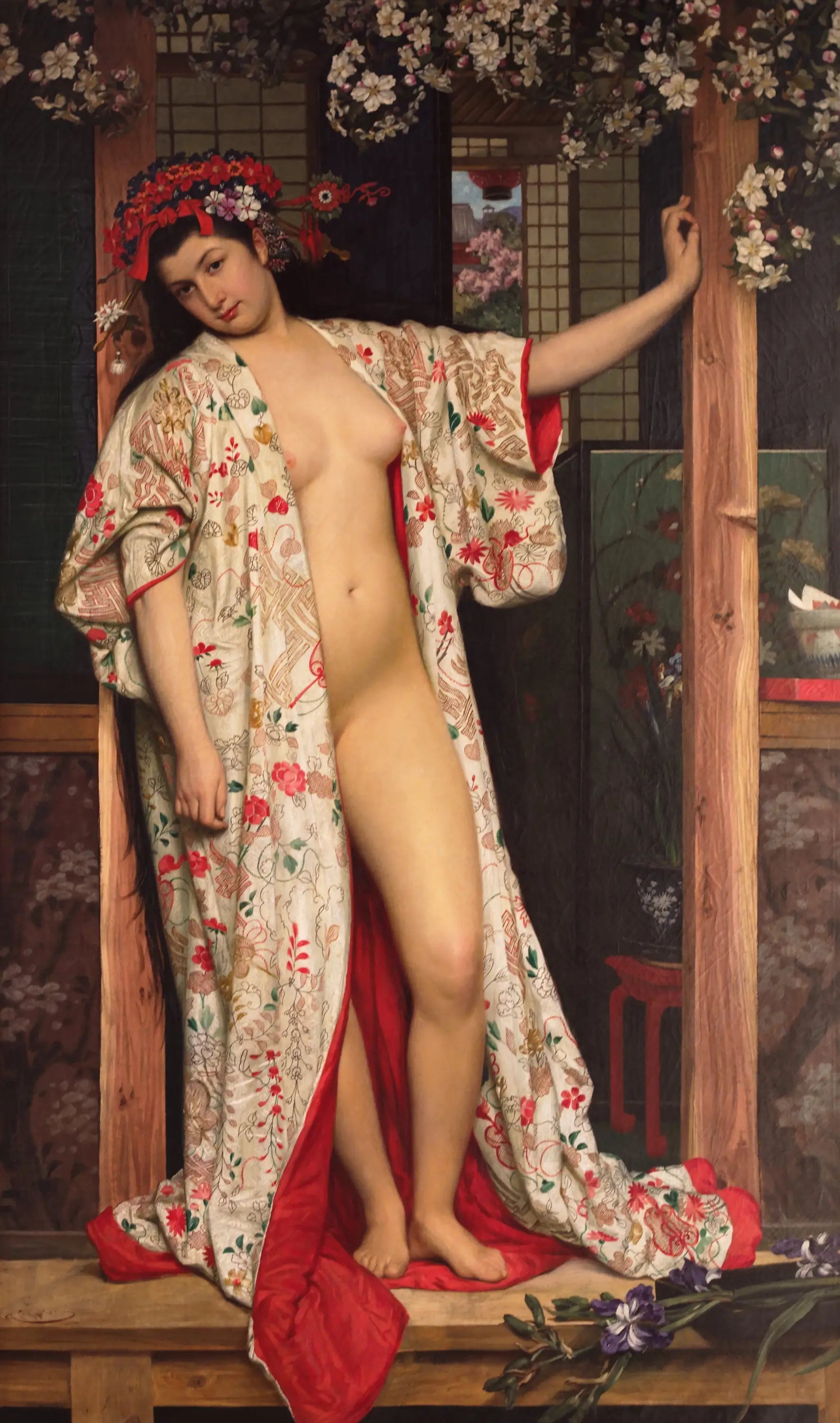 La Japonaise au bain - James Tissot image 1 copie de tableau peinte à la main