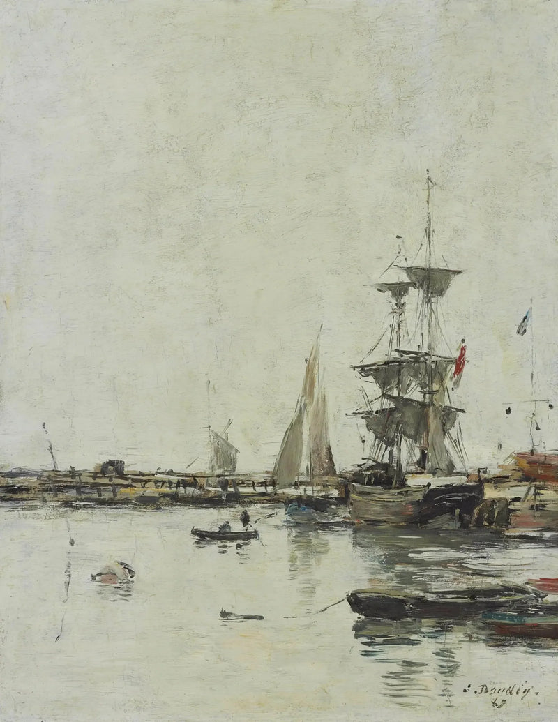 La jetée à Trouville - Eugène Boudin