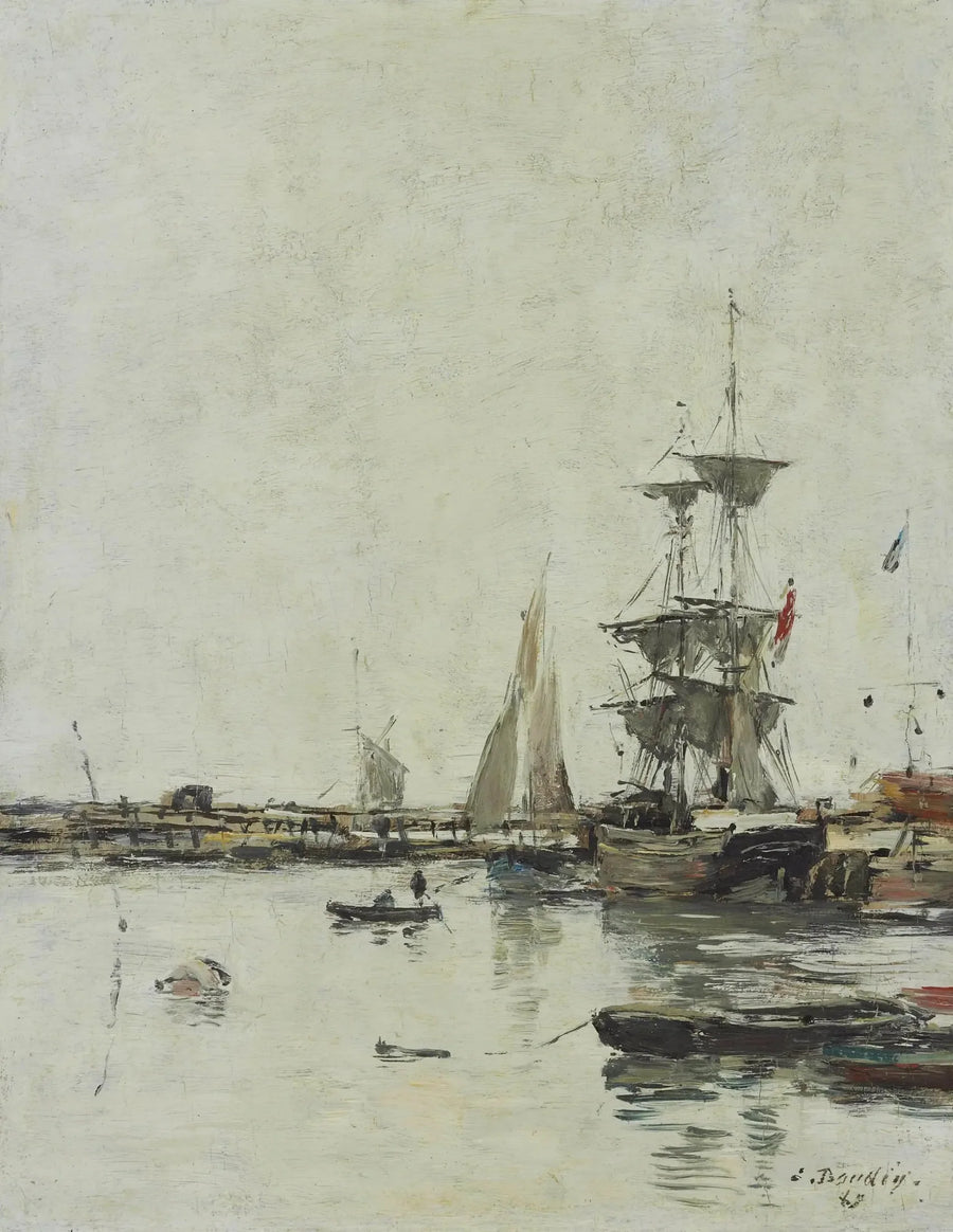 La jetée à Trouville - Eugène Boudin