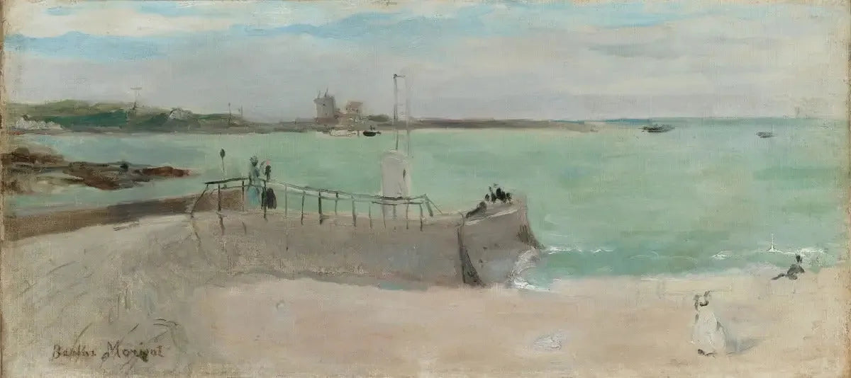 La Jetée - Berthe Morisot image 1 copie de tableau peinte à la main