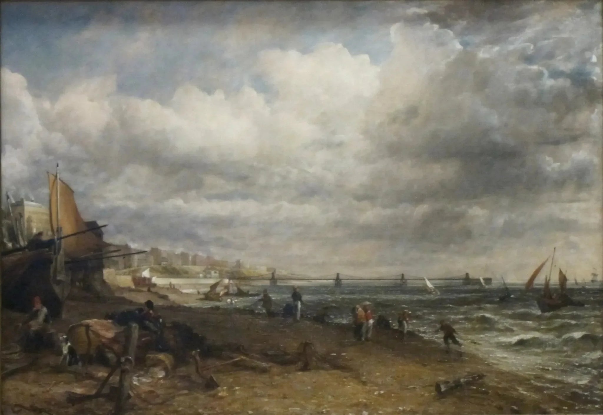 La jetée de la chaîne, Brighton - John Constable image 1 reproduction artisanale de tableau