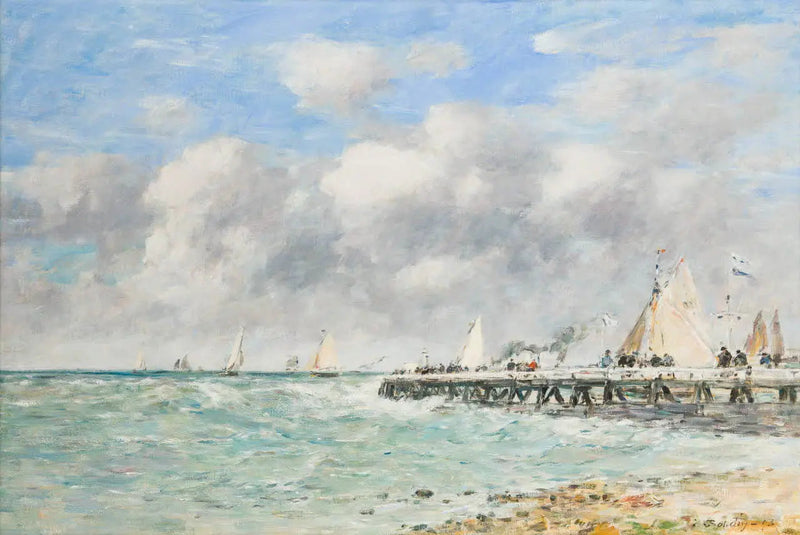 La jetée de Trouville - Eugène Boudin