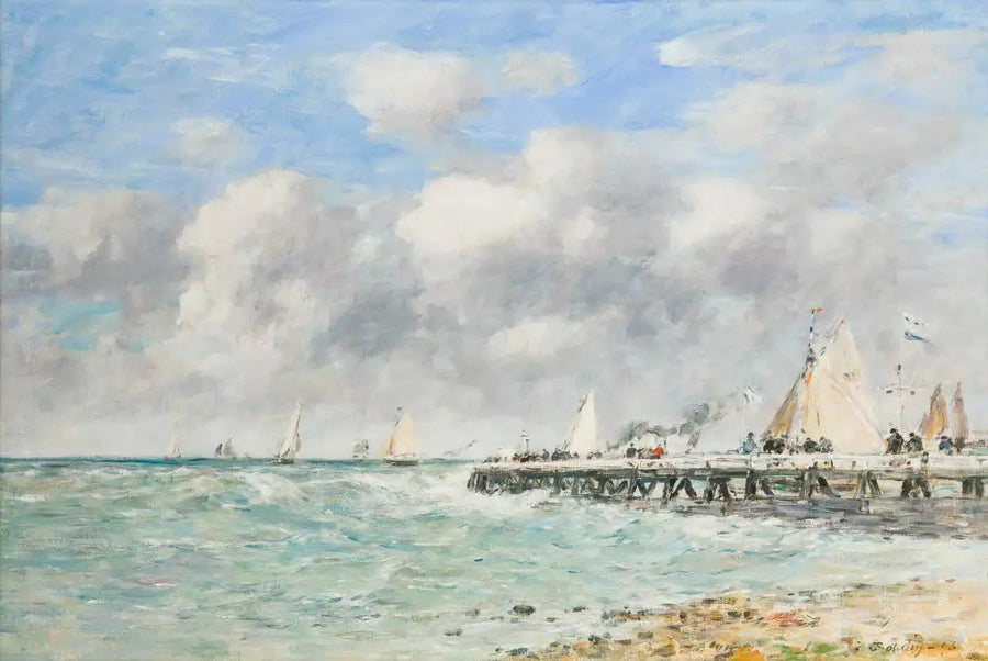 La jetée de Trouville - Eugène Boudin