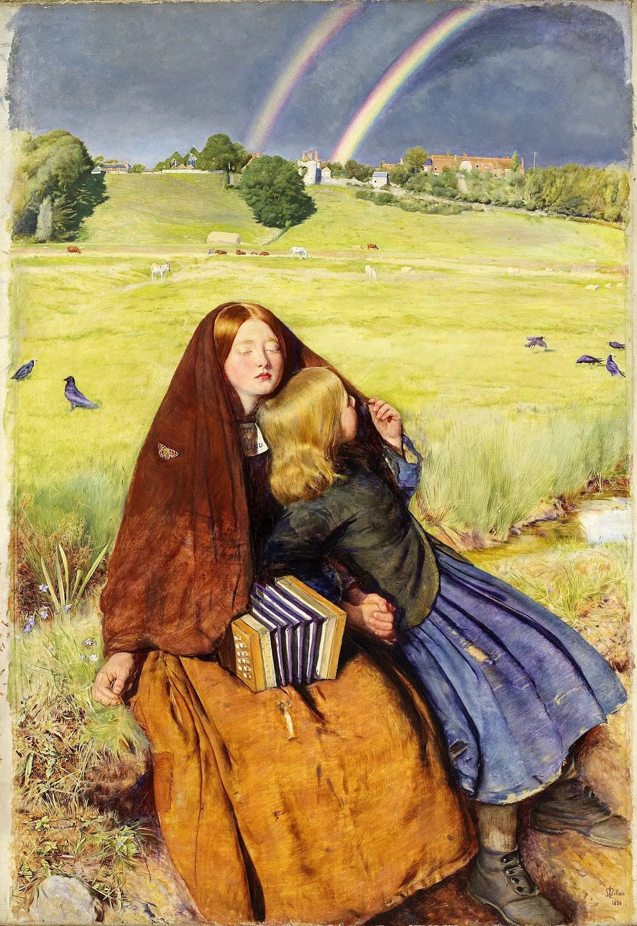 La Jeune Aveugle - John Everett Millais image 1 reproduction artisanale de tableau