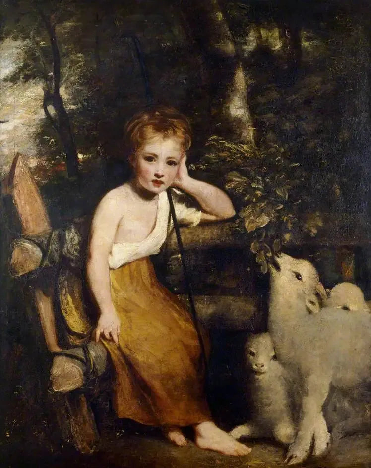 La jeune bergère - Joshua Reynolds image 1 reproduction artisanale de tableau