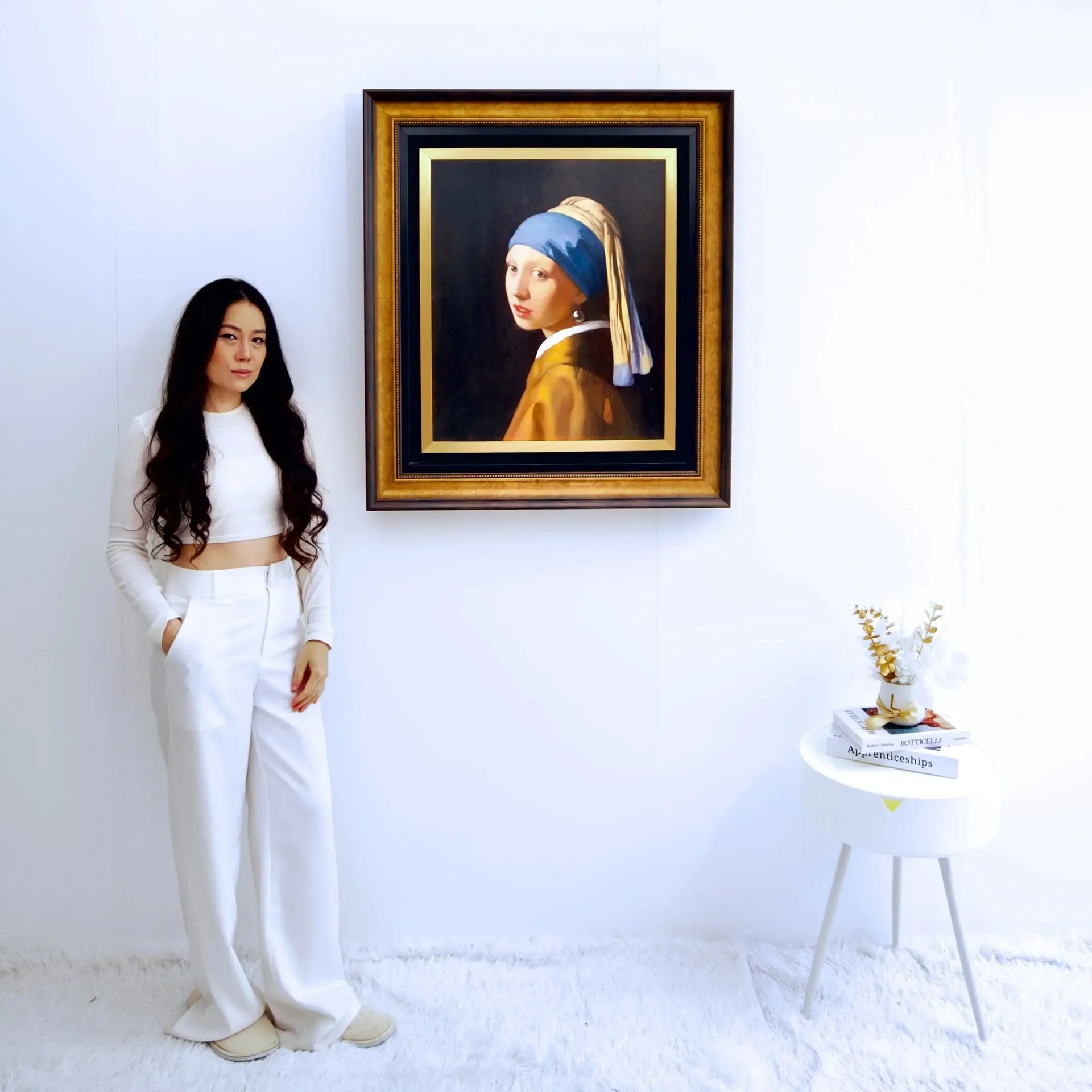 La Jeune Fille à la Perle - Alpha Reproduction | 60 X 90 cm image 3 tableau peint à l’huile sur toile