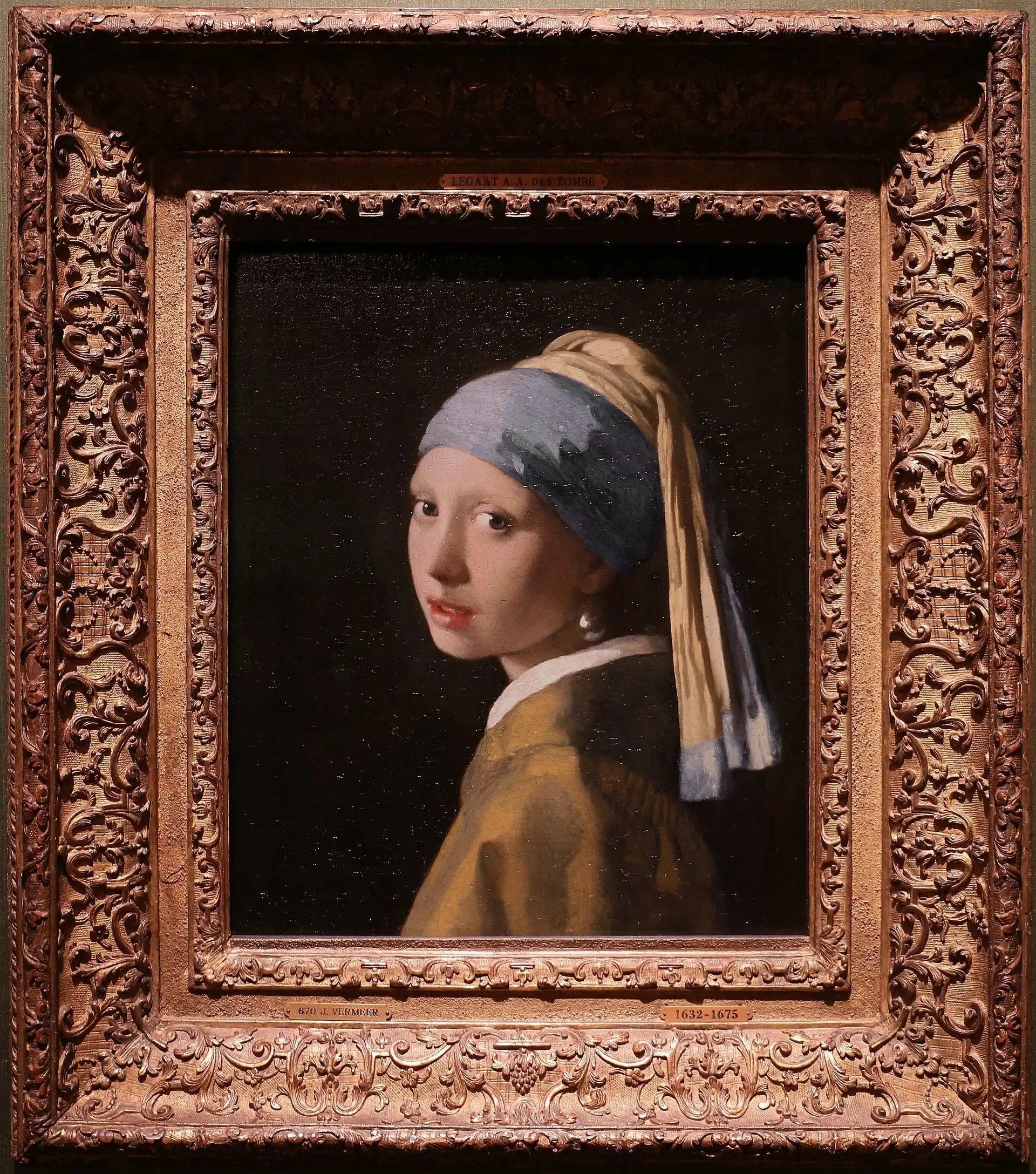 La Jeune Fille à la perle - Johannes Vermeer image 2 reproduction réalisée par Alpha Reproduction