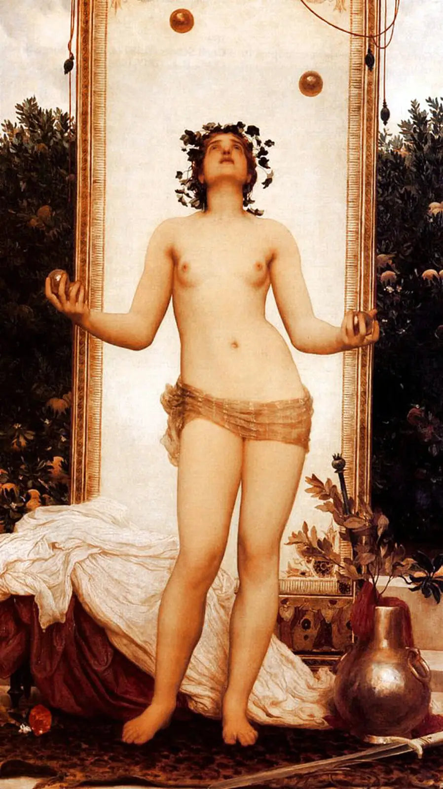 La jongleuse antique - Frederic Leighton image 1 copie de tableau peinte à la main