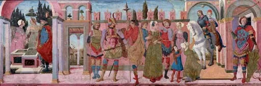 La Justice de Trajan et la veuve - Francesco del Cossa image 1 reproduction d’œuvre d’art à l’huile