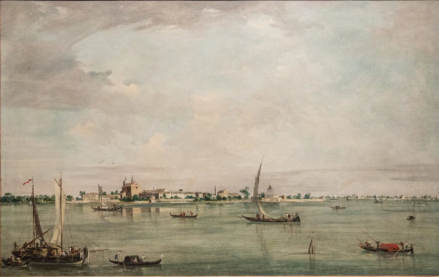 La lagune avec vue sur l’Isola della Certosa - Francesco Guardi