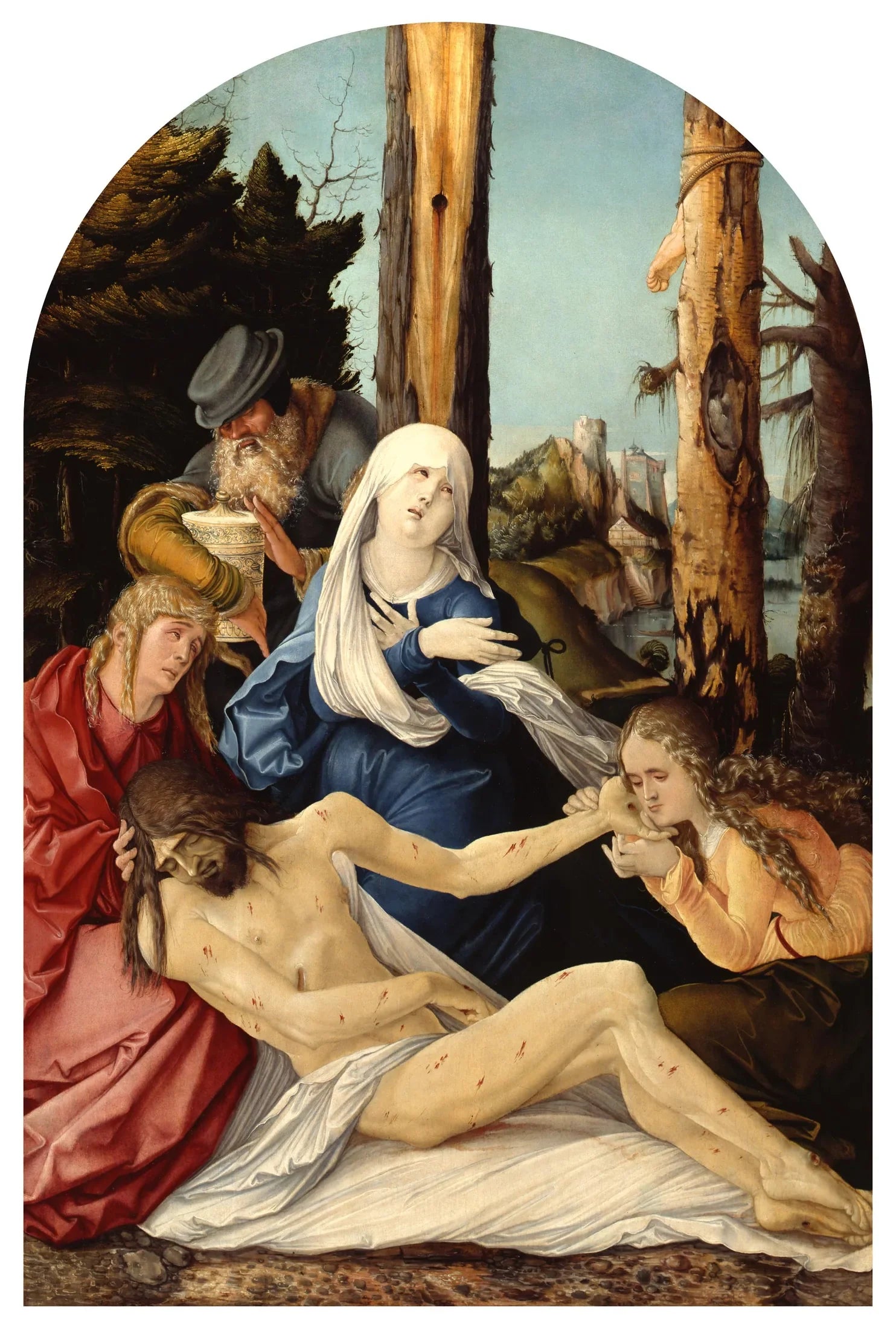 La Lamentation du Christ - Hans Baldung Grien image 1 reproduction artisanale de tableau