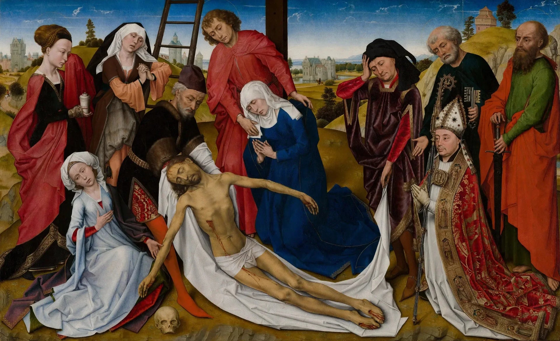 La Lamentation du Christ - Rogier van der Weyden image 1 reproduction artisanale de tableau