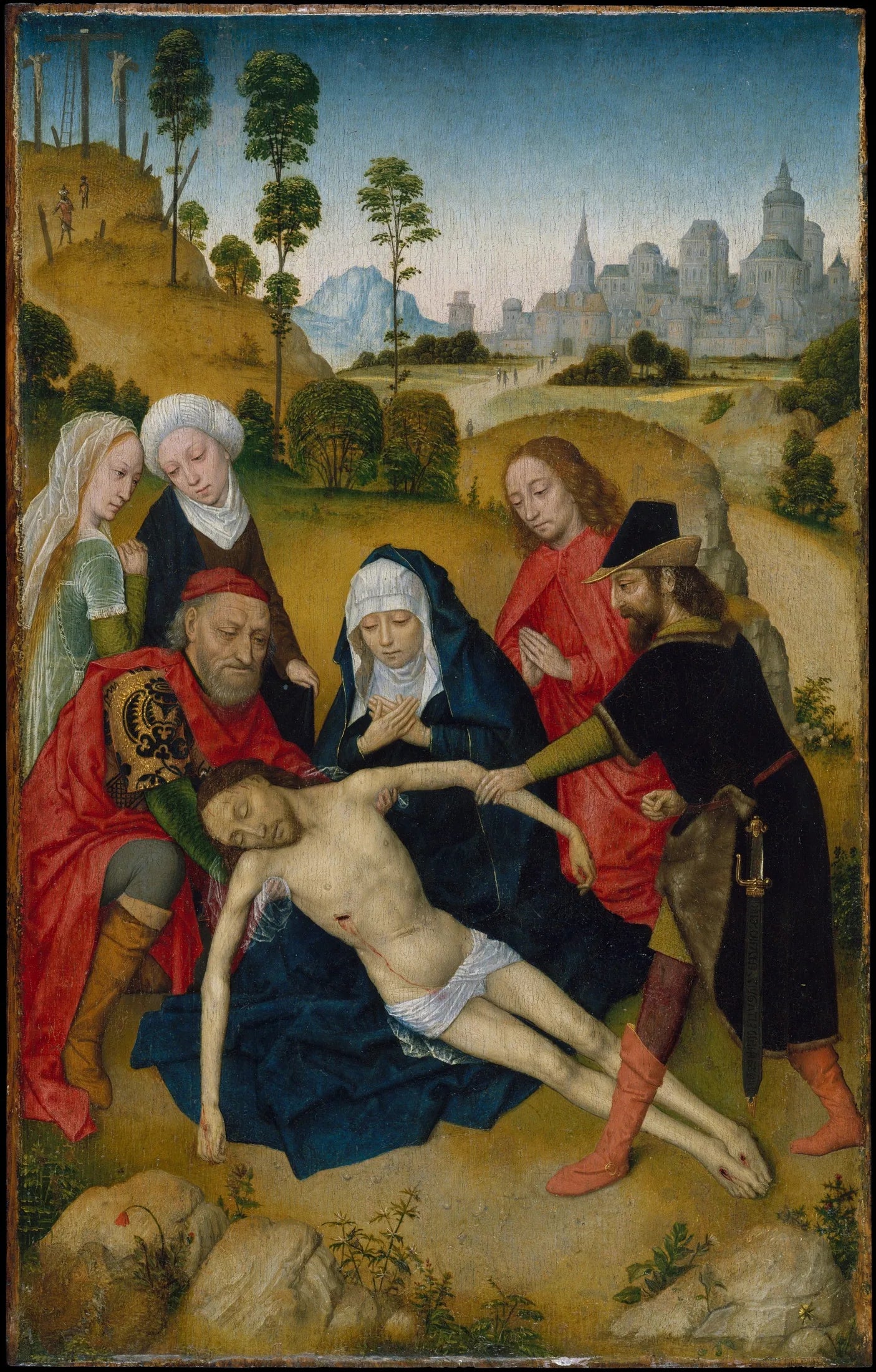La Lamentation du Christ - Simon Marmion image 1 reproduction d’œuvre d’art à l’huile