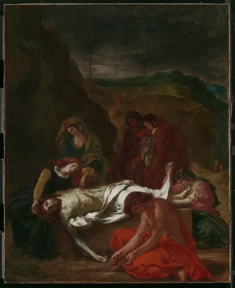 La Lamentation (Le Christ au tombeau) - Eugène Delacroix