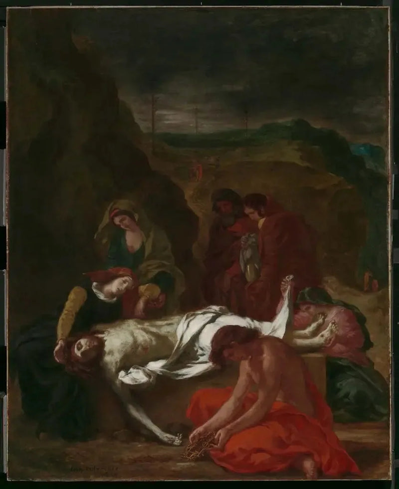 La Lamentation (Le Christ au tombeau) - Eugène Delacroix
