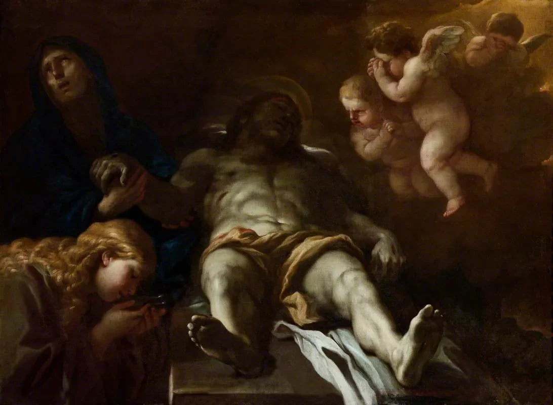 La Lamentation - Luca Giordano image 1 tableau peint à l’huile sur toile