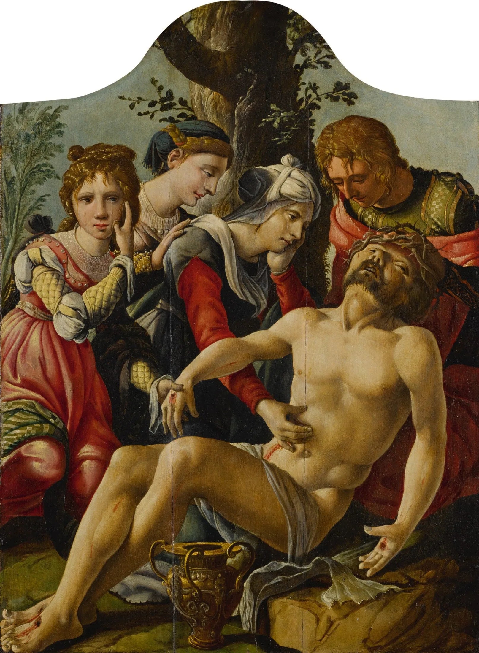 La Lamentation - Maarten van Heemskerck image 1 reproduction artisanale de tableau
